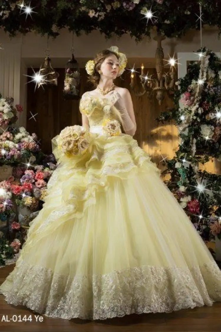 カラードレス イエロー YELLOW | カラードレス | ブライド | TAKAMI BRIDAL