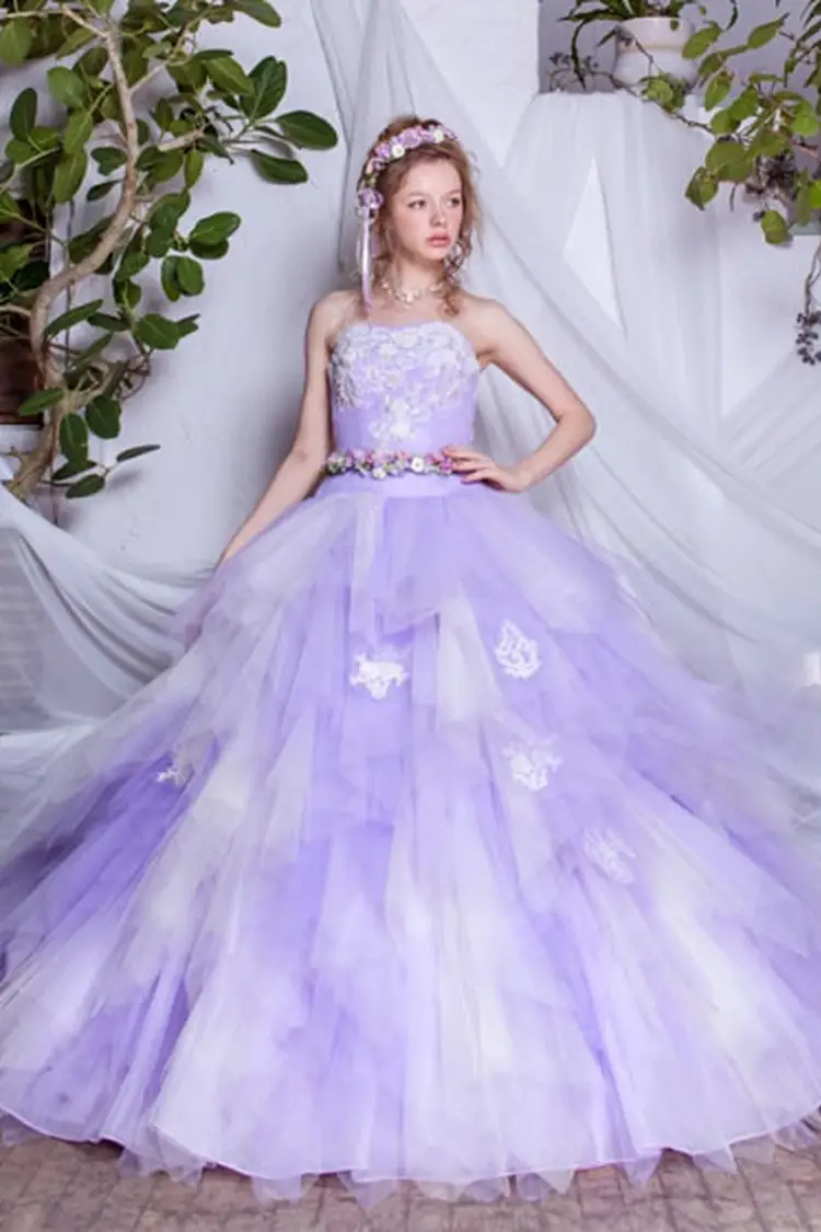 紫・パープル系のカラードレス byみんなのウェディング（3ページ目）