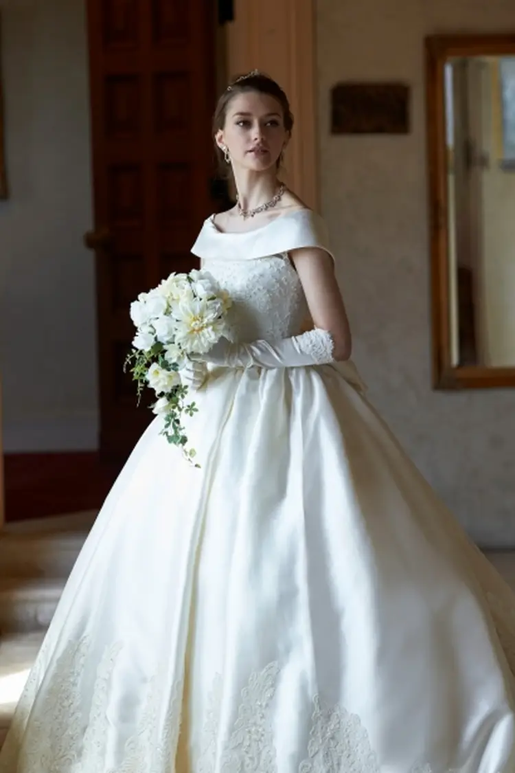 ウェディングドレス アイボリー MATSUO ウェディングドレス アイボリー MATSUO