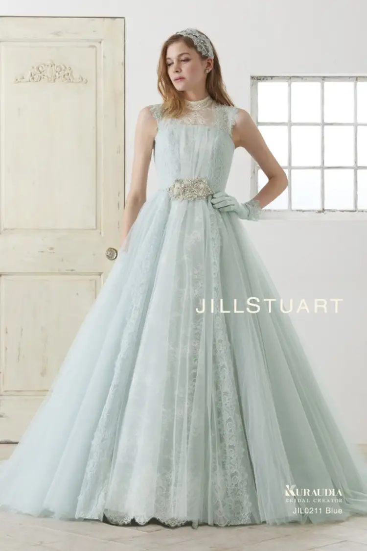 【XL】JILLSTUART 水色 ウェディングドレス JIL0306 Blue Gray｜JILLSTUART(ジルスチュアート)の