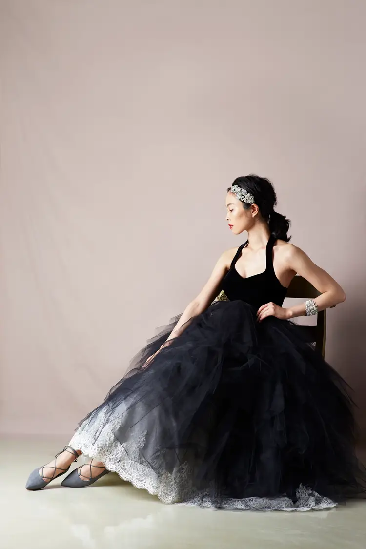 ブラック系のカラードレス byみんなのウェディング