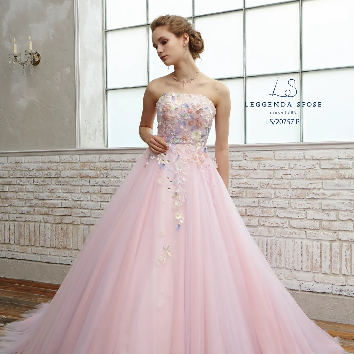 LS/20757 pink｜LEGGENDA SPOSE(レジェンダ スポーゼ)のウェディングドレス