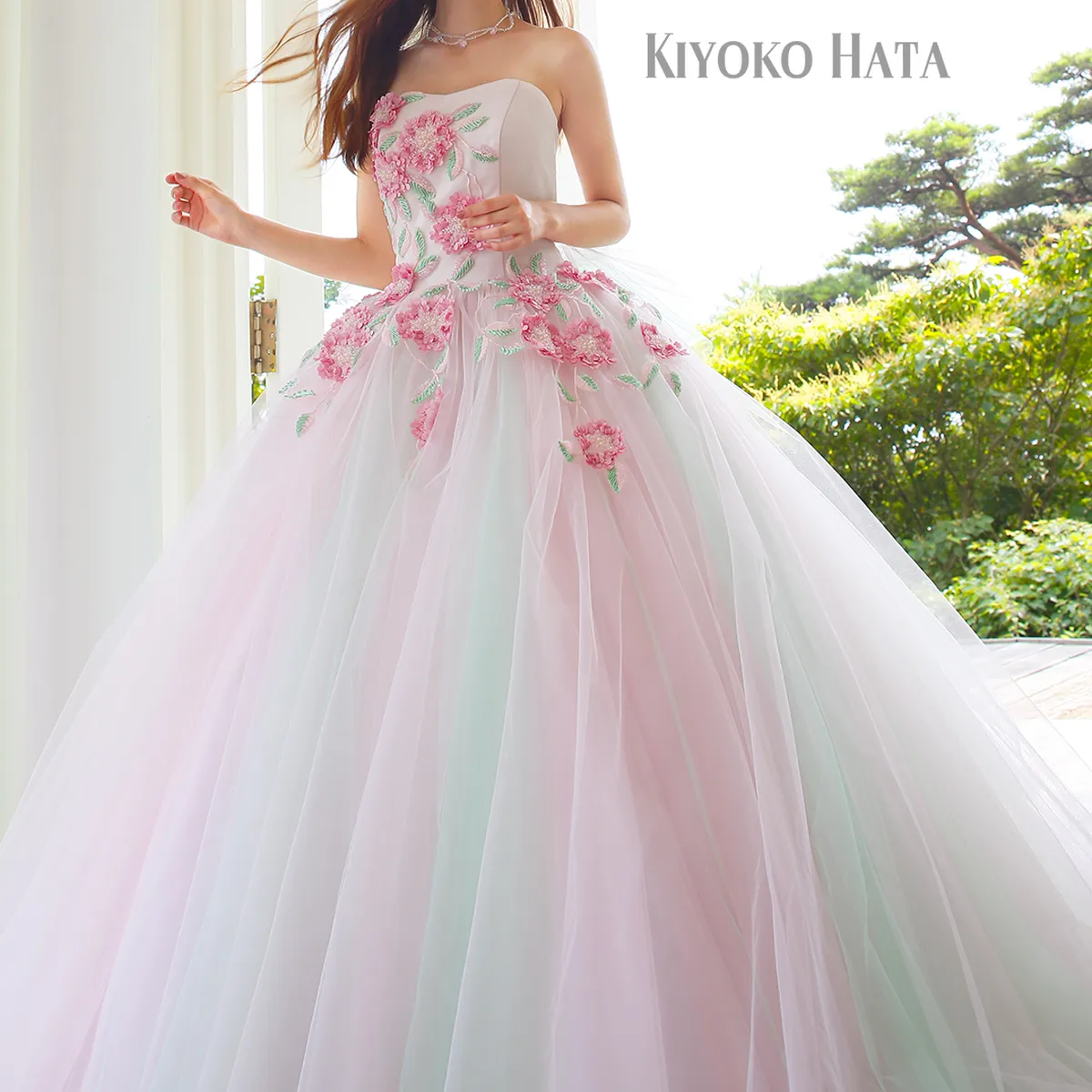 KH-0431 pink｜KIYOKO HATA(キヨコハタ)のウェディングドレス