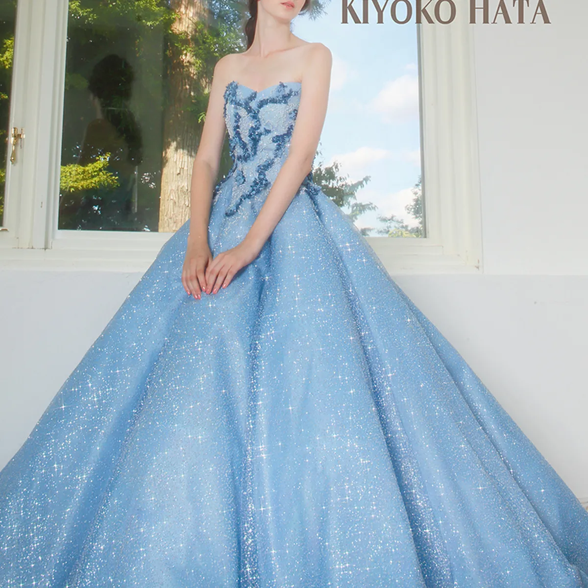 キヨコハタ KIYOKO HATA プリンセスライン ウェディングドレス KH-0454 Bu｜KIYOKO HATA(キヨコハタ)のウェディングドレス