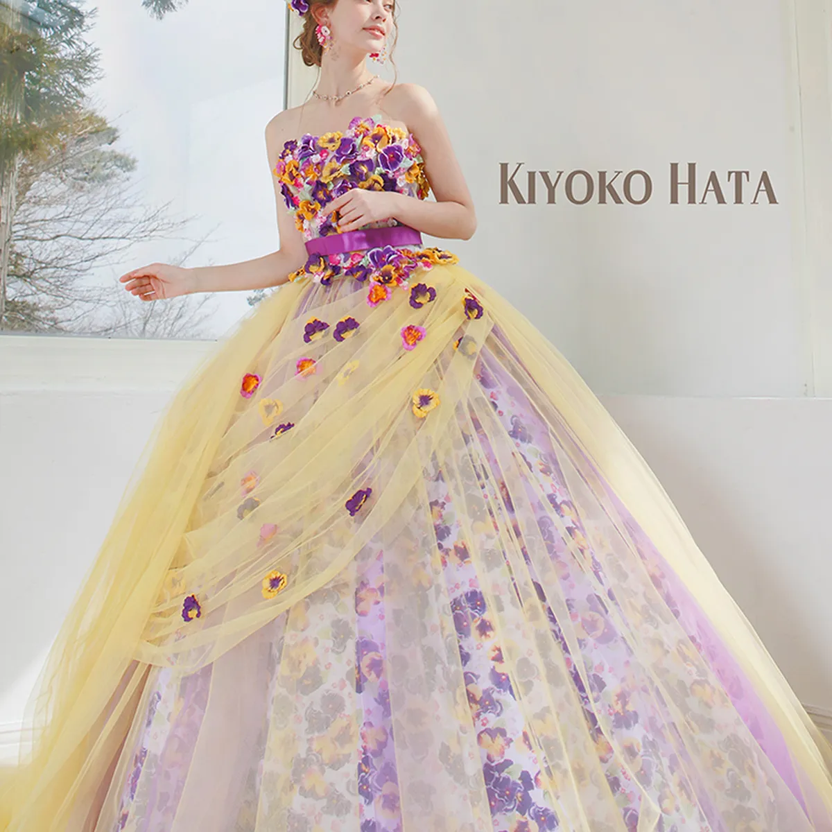 KH-0434 Pu｜KIYOKO HATA(キヨコハタ)のウェディングドレス