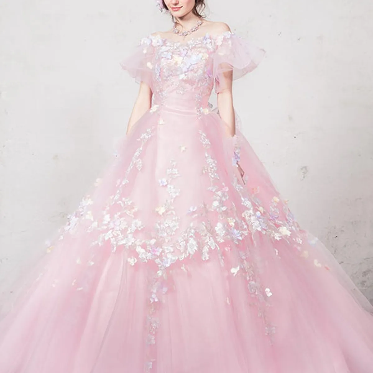 AK10756_pink/white｜Yumi Katsura(ユミ カツラ)のウェディングドレス