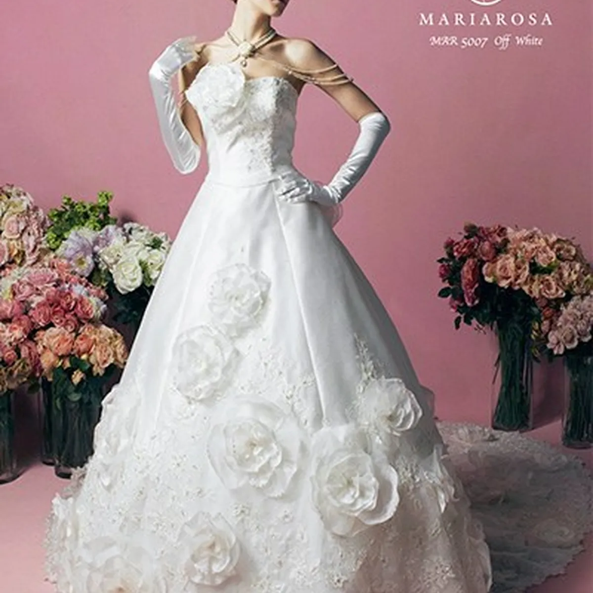 MAR 5007 Off White｜MARIAROSA(マリアローザ)のウェディングドレス