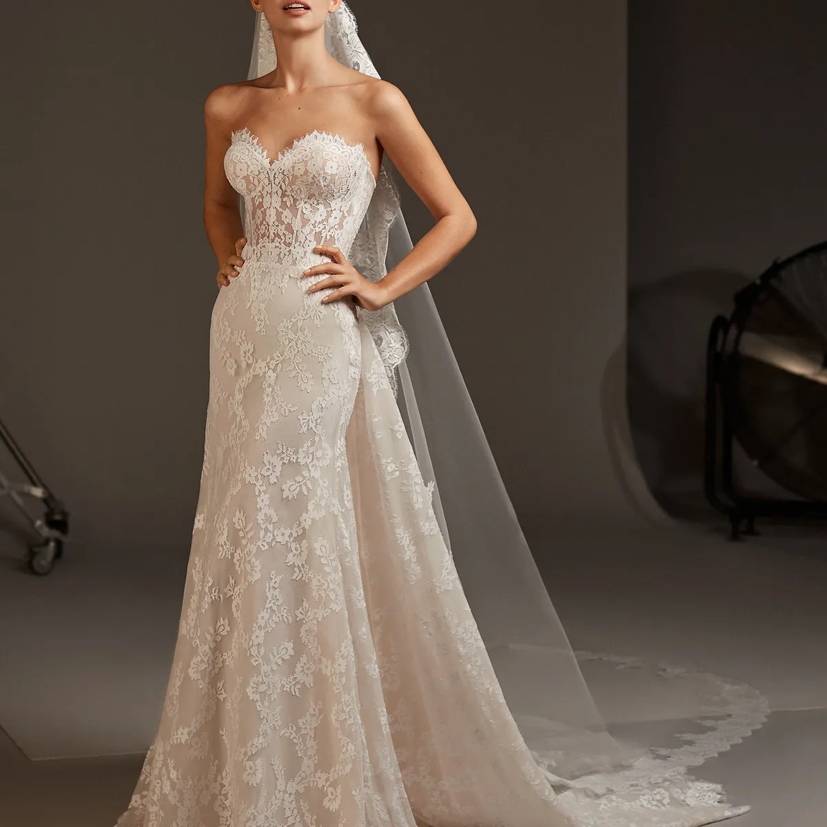 【プロノビアス】プリンシア マーメイドドレス US10 PARISIA ｜マーメイド｜ウエディングドレス｜PRONOVIAS