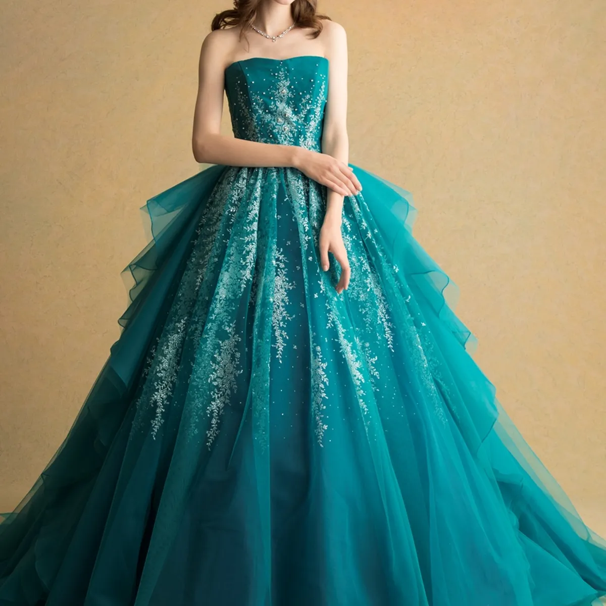 【Haru】オリーブグリーン ウェディングドレス 楽天市場】カラードレス オリーブ ワンピース お色直し【着後