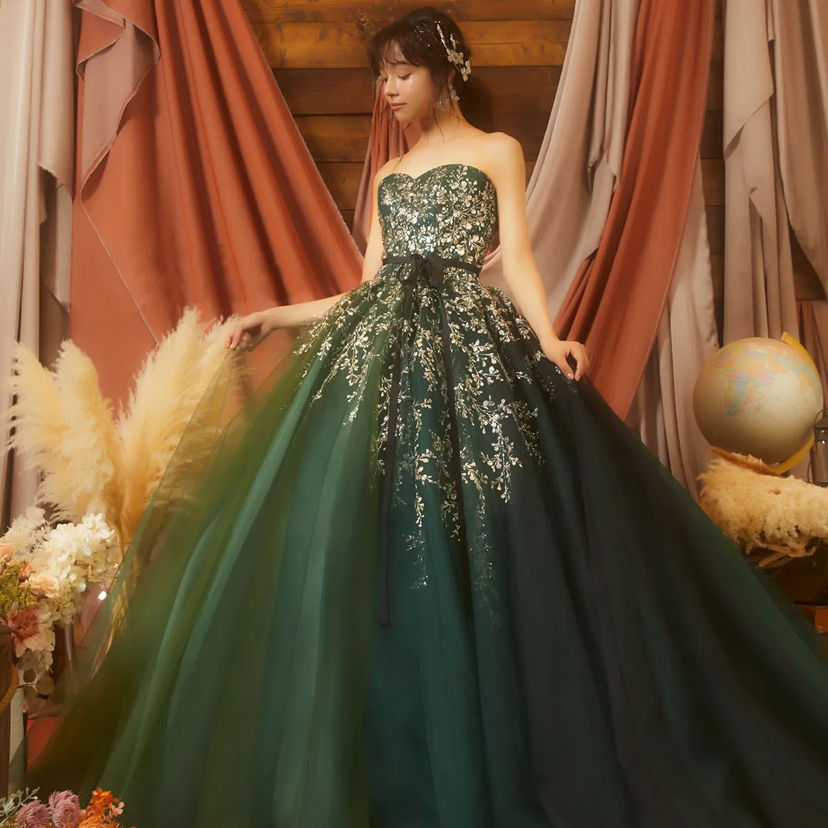 Phase Eight ルイザ グリーン ドレス LU-0138 | DRESS GALLERY BOX