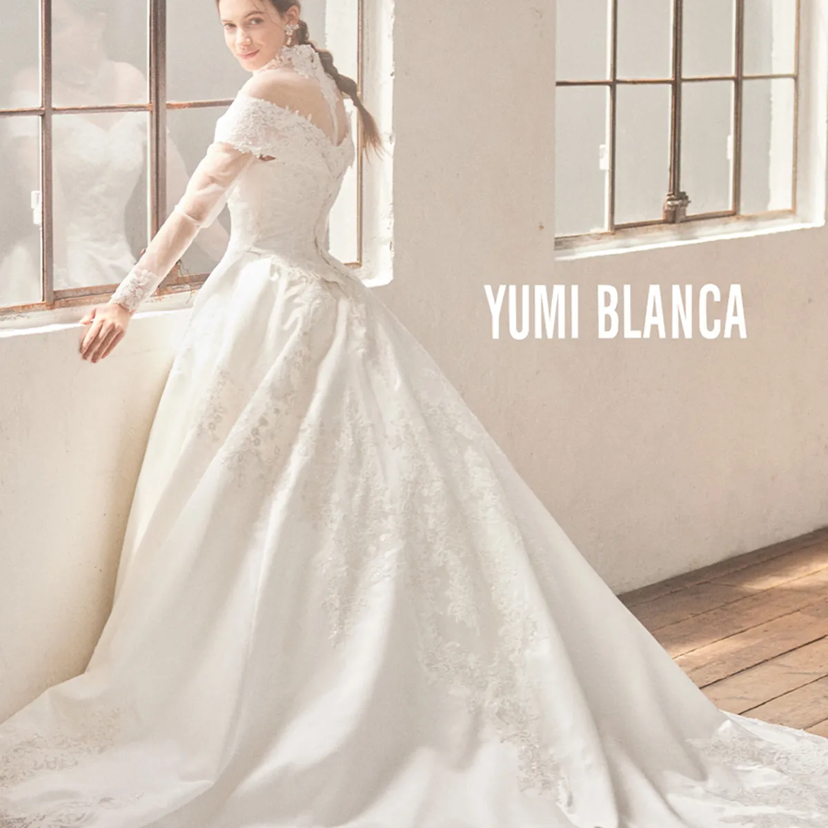 YUMI KATSURA×ALPHA BLANCAウェディングドレス ベール付き ada52b79-4278-4f09-be05-