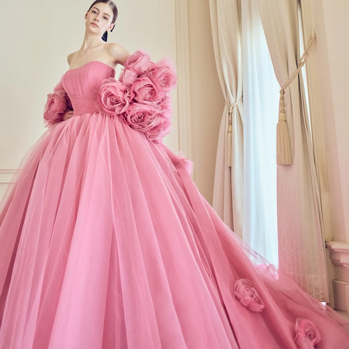 【専用】rose pink様 KH-9038 Rose｜KIYOKO HATA(キヨコハタ)のウェディングドレス