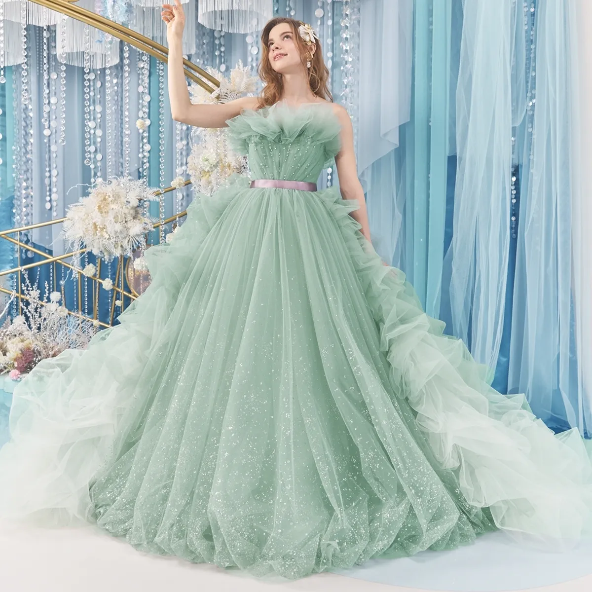 DWS0138 Blue Green | ウェディングドレス