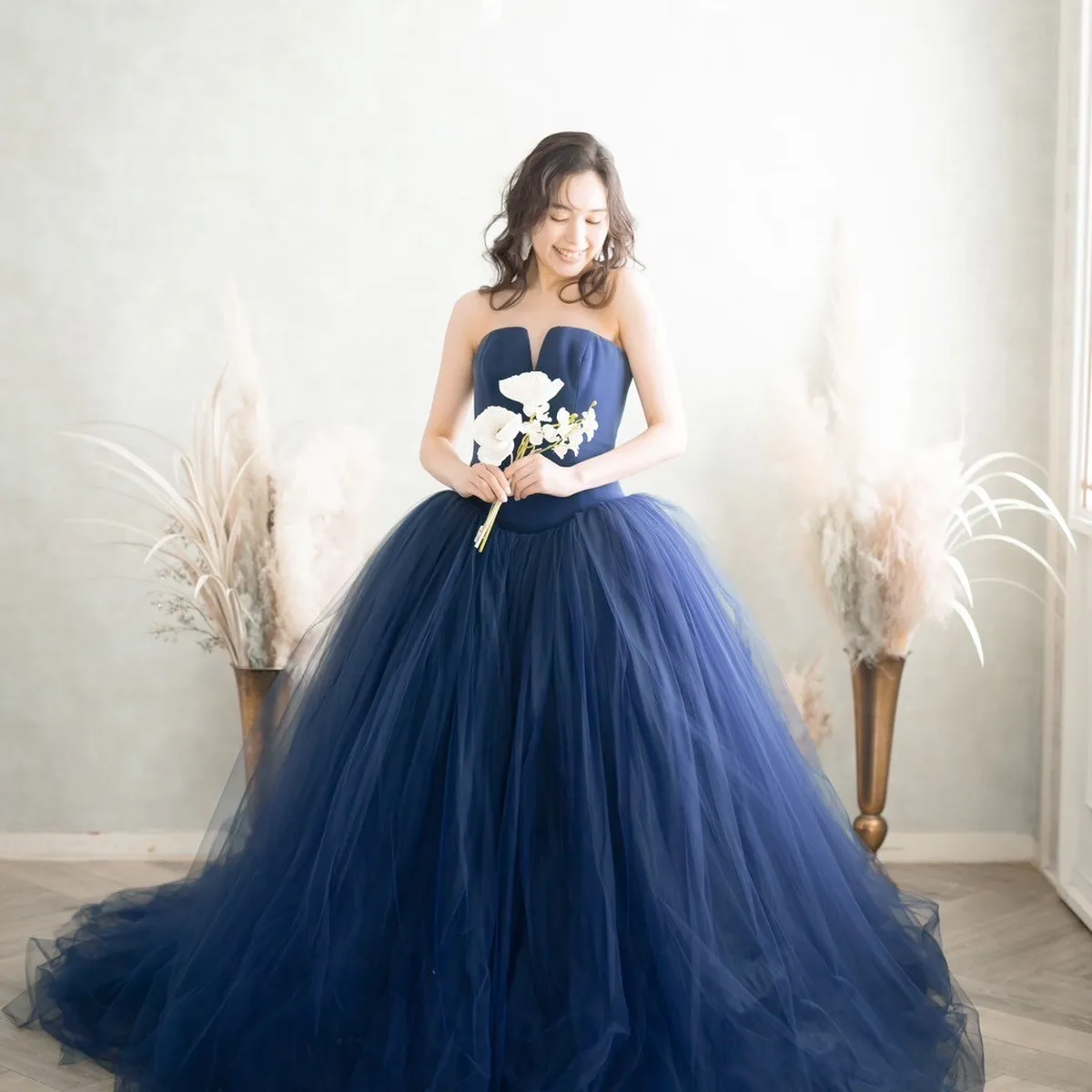 VERA WENG フェルナンダシェードブルードレス 9号｜VERA WANG(ヴェラ