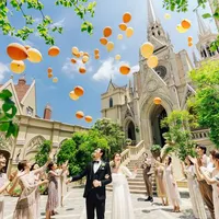 ガーデンでのバルーンリリースも素敵