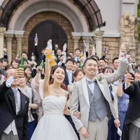 全員でガーデンで「乾杯！！」