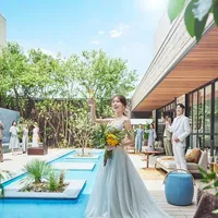 バンケットと隣接したマウルールガーデンでは、ブッフェなどでゲストとの時間を楽しむことも出来る。