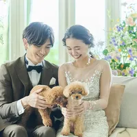 挙式時だけでなく、パーティ中やお打ち合わせの時も、ずっと一緒にお過ごしいただけます