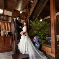 エントランスでの撮影