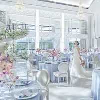 ご披露宴会場「エクラ」のブルーコーディネートです♪