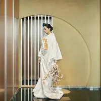 天照大神に見守られた館内神殿で執り行われる本格的な和婚