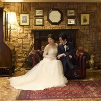 アンティークな調度品は、ウェディングフォトと相性◎