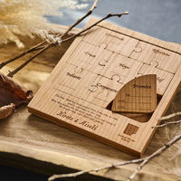 オリジナルの木製結婚証明書