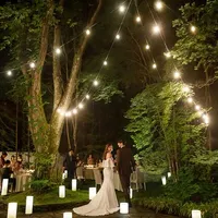 プライベートガーデンのナイトウェディング