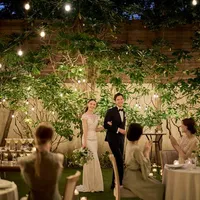 ナイトパーティは、キャンドルでおしゃれに演出