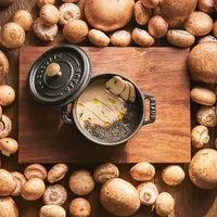 十勝マッシュルームをふんだんに使ったクレームポタージュは感動の逸品