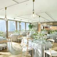 ゲスト人数やご希望に合わせて円卓レイアウトも可能◎