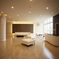 シックで高級感あるロビー。他のお客様と共有することなく、貸切でお使い頂けます。