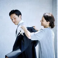 ご新郎様へはジャケットセレモニーを