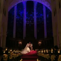 満天の星空が広がるチャペル演出