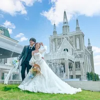 独立型大聖堂の醍醐味！！チャペルをバックにお写真を撮っていただくことが出来ます！
