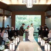 チャペルでは和装での和婚人前式も人気。