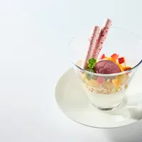 専属パティシエが作るスイーツも好評。写真はブランマンジェ。