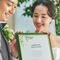 ゲストに見守られて、誓いの証。