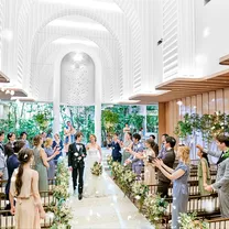 【QUO1万円付】人気No.1！光と緑溢れるチャペル体験×豪華コース試食