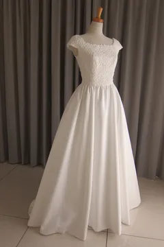 Italian satin & lace dress