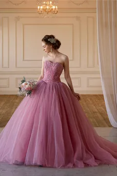 white by vera wang vw351157 ピンクグラデーション | ウェディングドレス