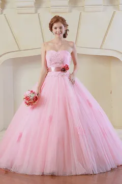 white by vera wang vw351157 ピンクグラデーション | ウェディングドレス