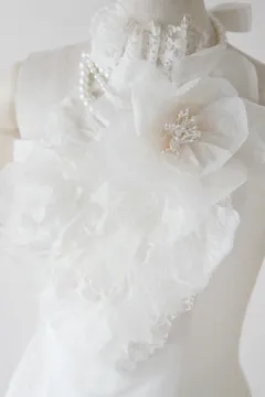 MARGE TOKYOのトップス Sustainable tulle decorative french sleeve p