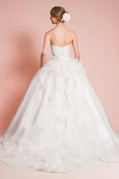 エンブロイダリーレースが特徴的なロマンティックプリンセスドレス