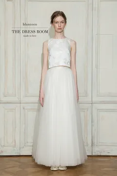 MARGE TOKYOのトップス Sustainable tulle decorative french sleeve p