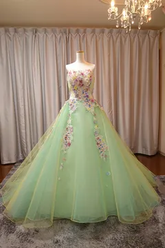 グラデーションドレス(イエロー&グリーン)