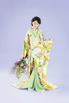 ベージュ四季草花