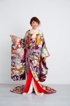 紫流水花車