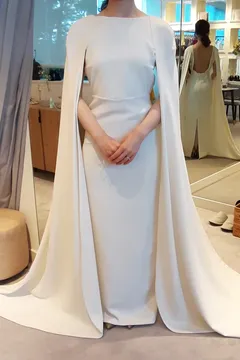 長袖＆マントドレス