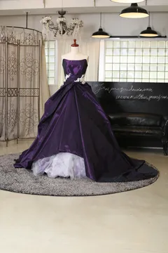 1401KM-VI　Aライン タフタ バイオレット